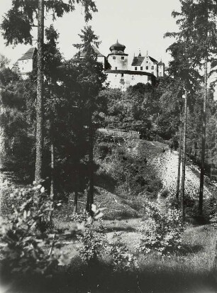 Harburg. Burg. Ansicht von Südsüdost