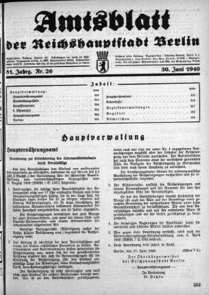 1940,26: Nr. 26, 30. Juni 1940