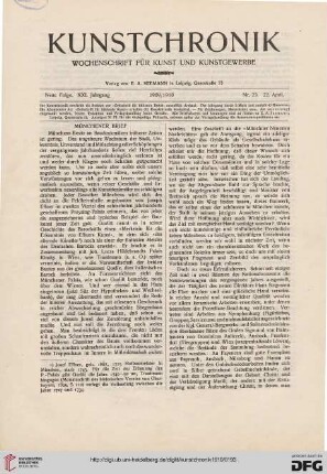 Heft 23 (22. April 1910)