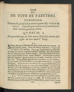 XII. De Toto Et Partibus.