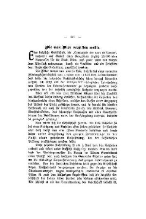 Wie man Wien vergiften wollte