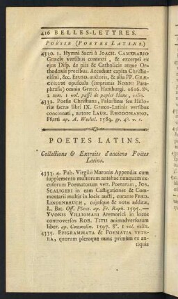 Poetes Latins.