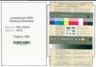 Entnazifizierung Otto Vogeno , geb. 08.11.1902 (Buchsachverstaendiger)