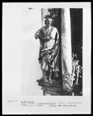 Baldachin-Säulen-Altar — Büßender Petrus
