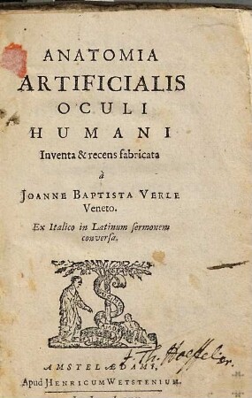 Anatomia artificialis oculi humani : ex Italico in Latinum sermonem conversa