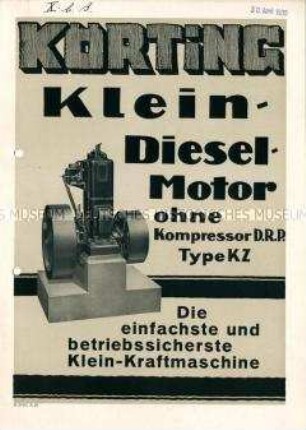 Kleindieselmotor ohne Kompressor