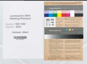 Entnazifizierung Albert Verbeek, geb. 20.02.1909 (Kunsthistoriker)
