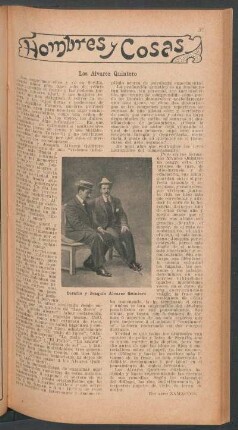 Los Alvarez Quintero : Hombres y cosas