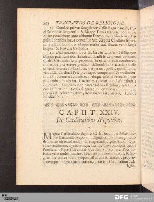 Caput XXIV. De Cardinalibus Nepotibus.