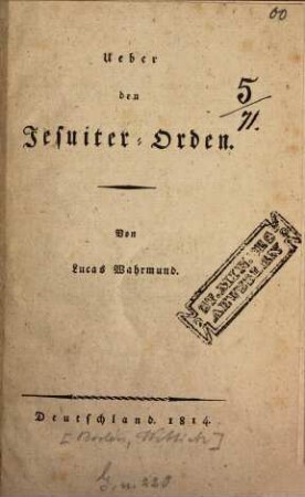 Über den Jesuiter-Orden