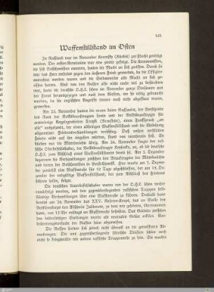 Waffenstillstand im Osten