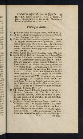 35-87, Philologici Sacri