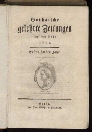 1775: Gothaische gelehrte Zeitungen