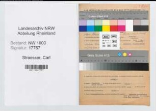 Entnazifizierung Carl Straesser, geb. 19.04.1900 (Lehrer)