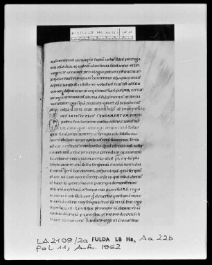 Ambrosius, Hexameron — Initiale B, Folio 11 recto
