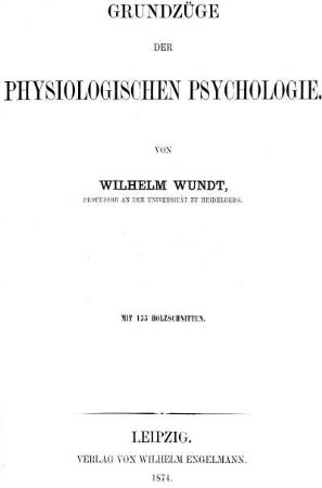 1: Grundzüge der physiologischen Psychologie