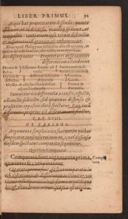 Cap. XVIII. De Paribus.