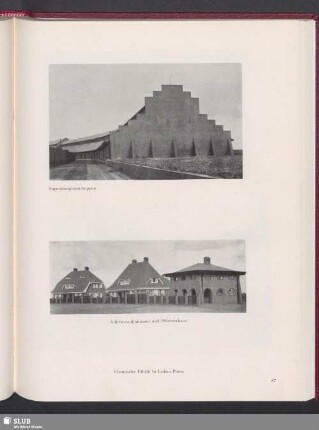 Chemische Fabrik in Luban/Posen, Arbeiterwohnhäuser und Pförtnerhaus