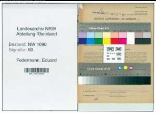 Entnazifizierung Eduard Federmann , geb. 27.12.1908 (Heizer)
