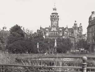 Leipzig, Neues Rathaus : Leipzig. Neues Rathaus. Ansicht von Südwesten