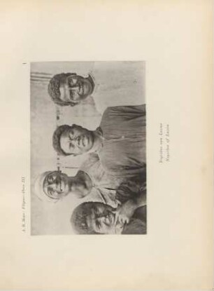 1. Negritos von Luzon = Negritos of Luzon