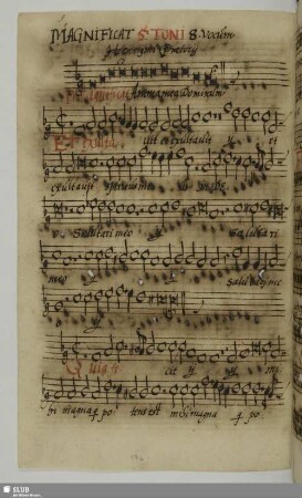 Praetorius, Hieronymus: Magnificat in 5.Ton (lydisch)