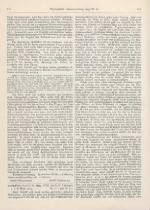 615-617 [Rezension] Heitmüller, Wilhelm, Jesus