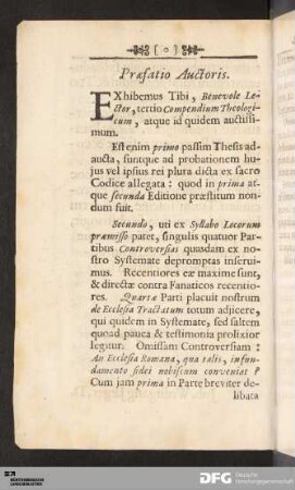 Præfatio Auctoris.