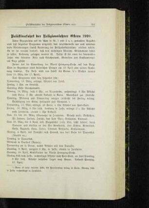 Palästinafahrt der Religionslehrer Ostern 1910