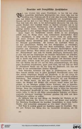 29: Deutsche und französische Hochschulen
