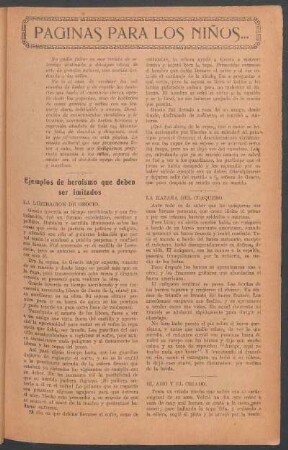 Paginas para los niños