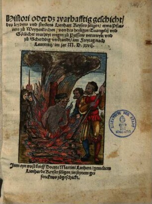 Histori oder dz warhafftig geschicht, des leydens ...