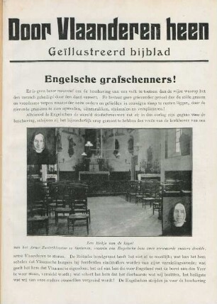 Door Vlaanderen heen - geïllustreerd bijblad: Engelsche grafschenners!