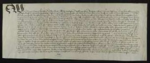 Graf Konrad von Kirchberg [Illerkirchberg/Alb-Donau-Kreis] und der Abt des Benediktinerklosters Wiblingen [Stadt Ulm] Ulrich [Hablüzel] vidimieren auf Bitte von Bürgermeister und Rat der Stadt Ulm eine Urkunde König Karls IV. vom 6. November 1347 [vgl. A Urk. lfd. Nr. 1890].