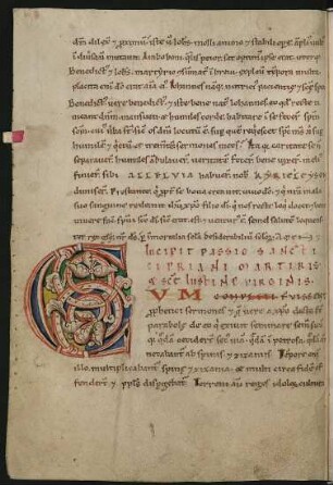 Passio sancti Cypriani martyris et sanctae Iustinae virginis
