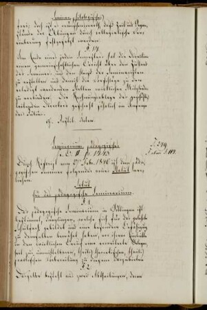 Seminarium, pädagogisches