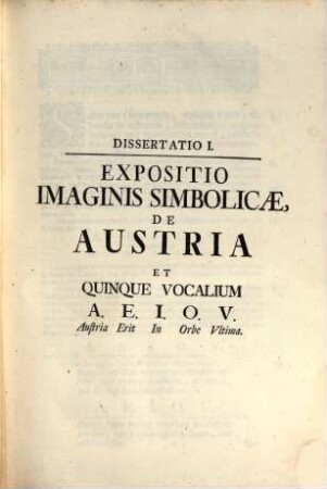Sancta et beata Austria, 1