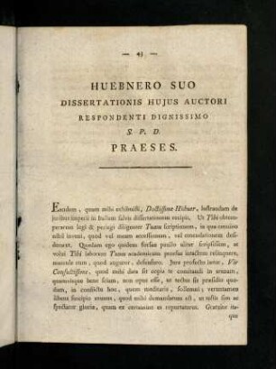 43-44, Huebnero Suo Dissertationis Hujus Auctori Respondenti Dignissimo