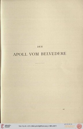 Der Apoll vom Belvedere