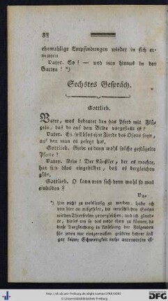 Sechstes Gespräch.