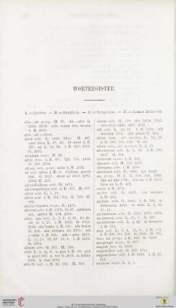 Wortregister