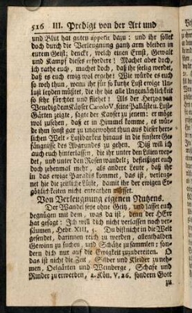 516-541, Von Verleugnung eigenen Nutzens.