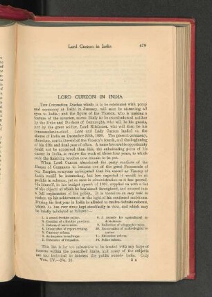 Lord Curzon in India.