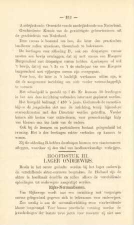 Hoofdstuk III. Lager onderwijs