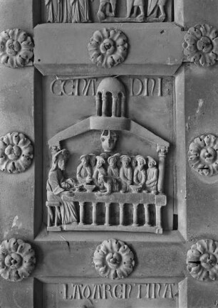 Bronzetür des Westportals — Abendmahl