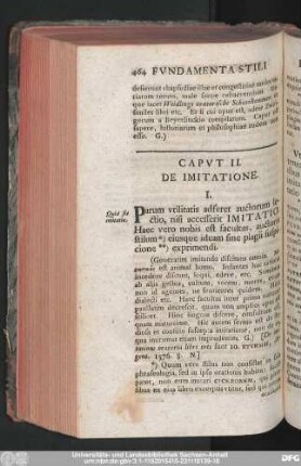 Caput II. De Imitatione.