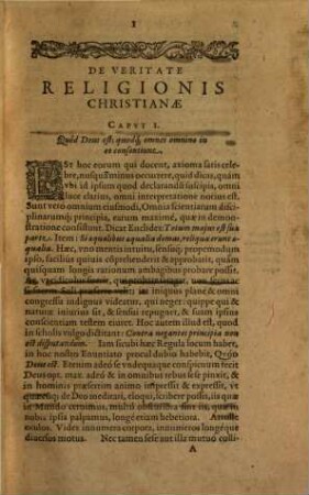 De Veritate Religionis Christianae Liber; Adversus Atheos, Epicureos, Ethnicos, Judaeos, Mahumedistas, et caeteros Infideles