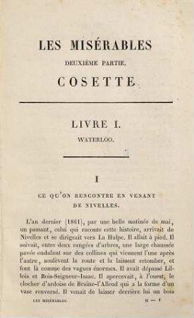 Les misérables, 2. Cosette