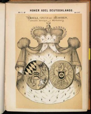 Taf. 346. Ursula, Fürstin von Teschen, vermählte Herzogin v. Württemberg.