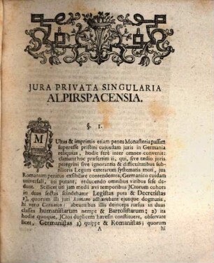 Flores sparsi ad jura privata singularia Germanica